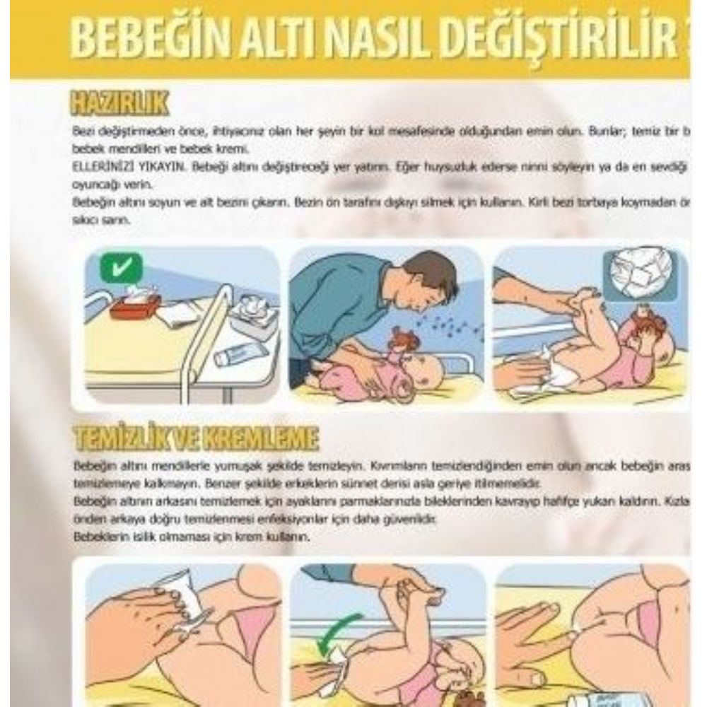 BEBEK ALT DEĞİŞTİRME AFİŞİ